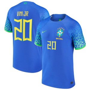 Vinicius Junior Brazil National Team Nike 2022/23 Replica Away Jersey - Blue