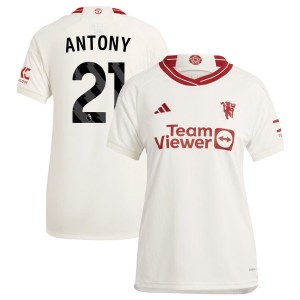 Antony Antony  Manchester United adidas 2023/24 Third Replica Jersey - White