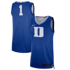 #1 Duke Blue Devils Nike 100th Anniversary Rivalry Limited Basketball Jersey - Royal
