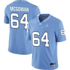 Malik McGowan North Carolina Tar Heels Jordan Brand NIL Replica Football Jersey - Carolina Blue