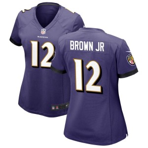 Anthony Brown Jr Baltimore Ravens Nike Women's Game Jersey - Purple