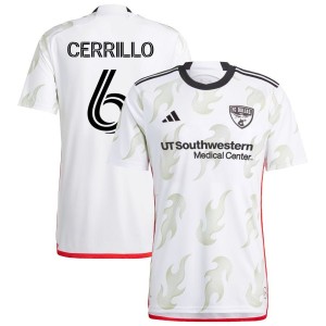 Edwin Cerrillo FC Dallas adidas 2023 Burn Baby Burn Replica Jersey - White
