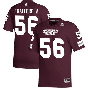 Archer Trafford V Mississippi State Bulldogs adidas NIL Replica Football Jersey - Maroon