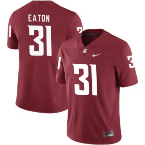 Will Eaton Washington State Cougars Nike NIL Replica Football Jersey - Crimson