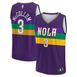 Men's New Orleans Pelicans CJ McCollum City Edition Jersey - Purple