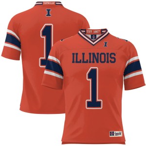 #1 Illinois Fighting Illini ProSphere Youth Football Jersey - Orange