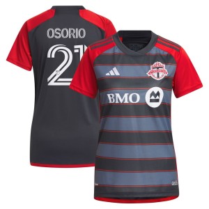 Jonathan Osorio Toronto FC adidas Women's 2023 Club Kit Replica Player Jersey - Gray