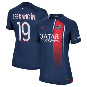 Lee Kang In Paris Saint-Germain Nike Women's 2023/24 Home Authentic Player Jersey - Navy
