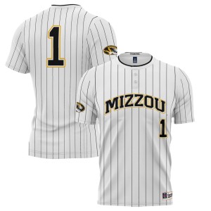 #1 Missouri Tigers ProSphere Unisex Softball Jersey - White