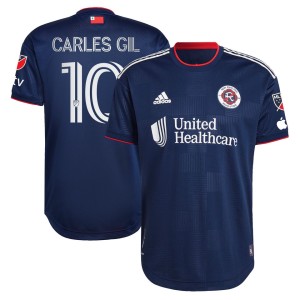 Carles Gil New England Revolution adidas 2023 The Liberty Kit Authentic Player Jersey - Navy