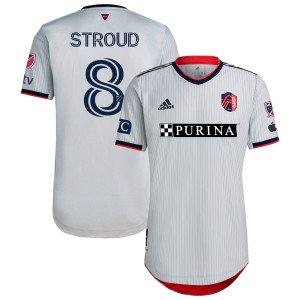Jared Stroud St. Louis City SC adidas 2023 The Spirit Kit Authentic Jersey - Gray