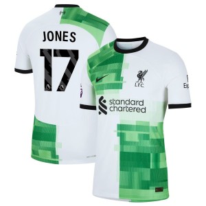 Curtis Jones  Liverpool Nike 2023/24 Away Authentic Jersey - White
