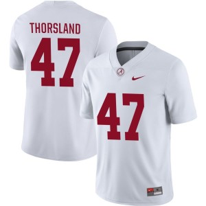 Adam Thorsland Alabama Crimson Tide Nike NIL Replica Football Jersey - White