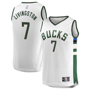 Chris Livingston  Milwaukee Bucks Fanatics Branded Youth Fast Break Replica Jersey - Association Edition - White
