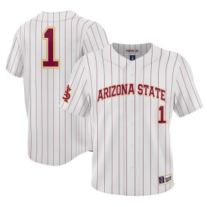 #1 Arizona State Sun Devils ProSphere Youth Baseball Jersey - White