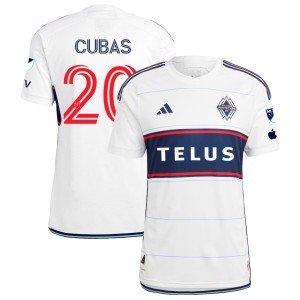 Andres Cubas Vancouver Whitecaps FC adidas 2023 Bloodlines Authentic Jersey - White