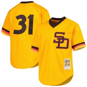 Dave Winfield San Diego Padres Mitchell & Ness Youth Cooperstown Collection Mesh Batting Practice Jersey - Gold