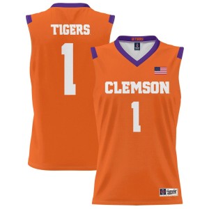 #1 Clemson Tigers ProSphere Unisex Basketball Jersey - Orange