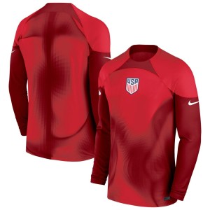 USMNT Nike 2022/23 Replica Long Sleeve Goalkeeper Jersey - Maroon