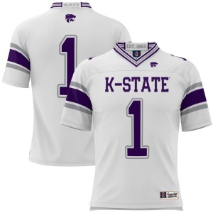 #1 Kansas State Wildcats ProSphere Youth Football Jersey - White