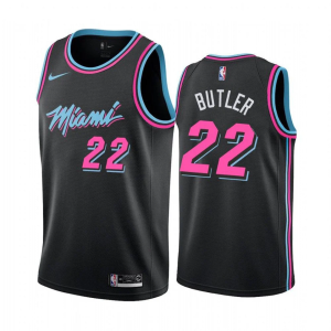 Mens Miami Heat Jimmy Butler City Edition Jersey Black