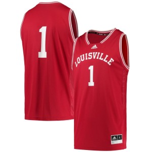 #1 Louisville Cardinals adidas Reverse Retro Jersey - Red