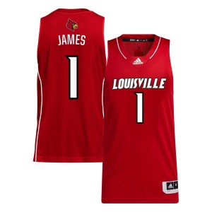 Mike James Louisville Cardinals adidas Unisex NIL Men's Basketball Jersey - Red