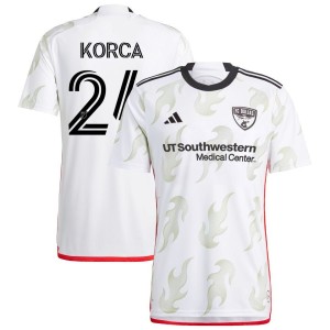 Amet Korca FC Dallas adidas 2023 Burn Baby Burn Replica Jersey - White