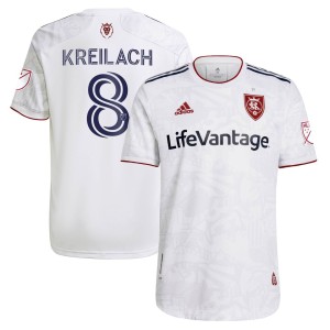 Damir Kreilach Real Salt Lake adidas 2021 The Supporter's Secondary Kit Authentic Player Jersey - White