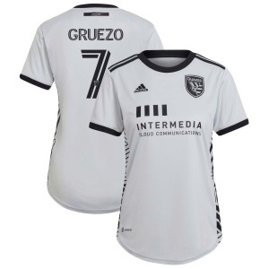 Carlos Gruezo San Jose Earthquakes adidas Women's 2022 The Creator Kit Replica Jersey - Gray