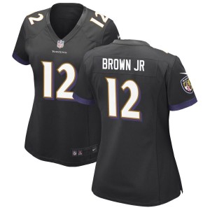 Anthony Brown Jr Baltimore Ravens Nike Women's Alternate Game Jersey - Black
