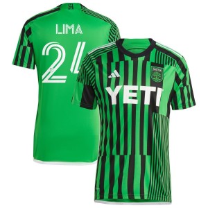 Nick Lima Austin FC adidas 2023 Las Voces Kit Replica Jersey - Green