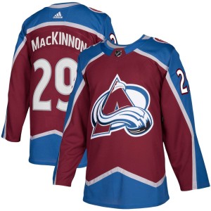 Nathan MacKinnon Colorado Avalanche adidas Home Authentic Player Jersey - Burgundy