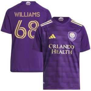 Thomas Williams Orlando City SC adidas Youth 2023 The Wall Kit Replica Jersey - Purple