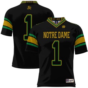 #1 Notre Dame Fighting Irish ProSphere Youth Football Jersey - Black