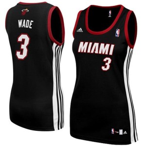Women's Miami Heat Dwyane Wade Road Jersey - Black