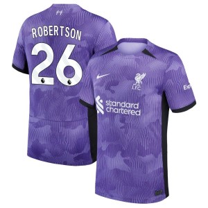 Andy Robertson Liverpool Nike Youth 2023/24 Third Stadium Replica Jersey - Purple