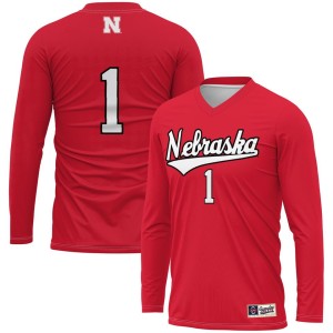 #1 Nebraska Huskers ProSphere Youth  Women's Volleyball Jersey - Scarlet