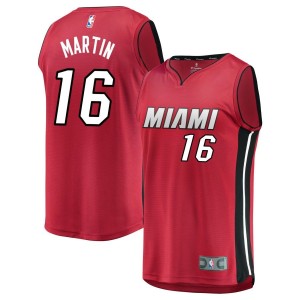 Caleb Martin Miami Heat Fanatics Branded Fast Break Jersey - Red - Statement Edition