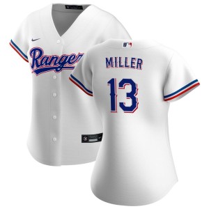 Brad Miller Texas Rangers Nike Women's Home Replica Jersey - White