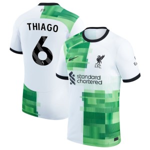Thiago Alcantara Thiago  Liverpool Nike 2023/24 Away Replica Jersey - White