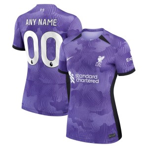 Liverpool Nike Women's 2023/24 Third Stadium Replica Custom Jersey - Purple