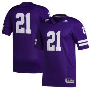 #21 Washington Huskies adidas Premier Strategy Jersey - Purple