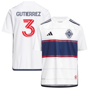 Cristian Gutierrez Vancouver Whitecaps FC adidas Youth 2023 Bloodlines Replica Jersey - White