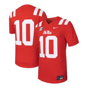 #00 Ole Miss Rebels Nike Untouchable Football Replica Jersey - Red