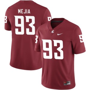 Christian Mejia Washington State Cougars Nike NIL Replica Football Jersey - Crimson