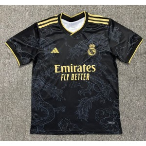 2023 Real Madrid x Dragon Black Gold Special Edition Jersey