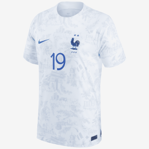 France National Team 2022/23 Stadium Away (Karim Benzema) Men's Nike Dri-FIT Soccer Jersey - White