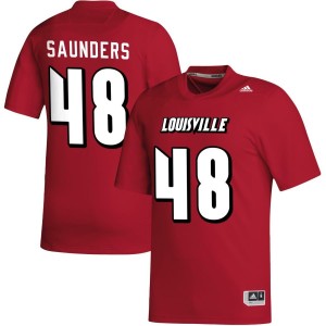 Dakadrien Saunders Louisville Cardinals adidas NIL Replica Football Jersey - Red