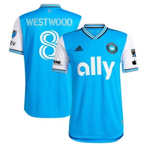 Ashley Westwood Charlotte FC adidas 2023 Newly Minted Authentic Player Jersey - Blue